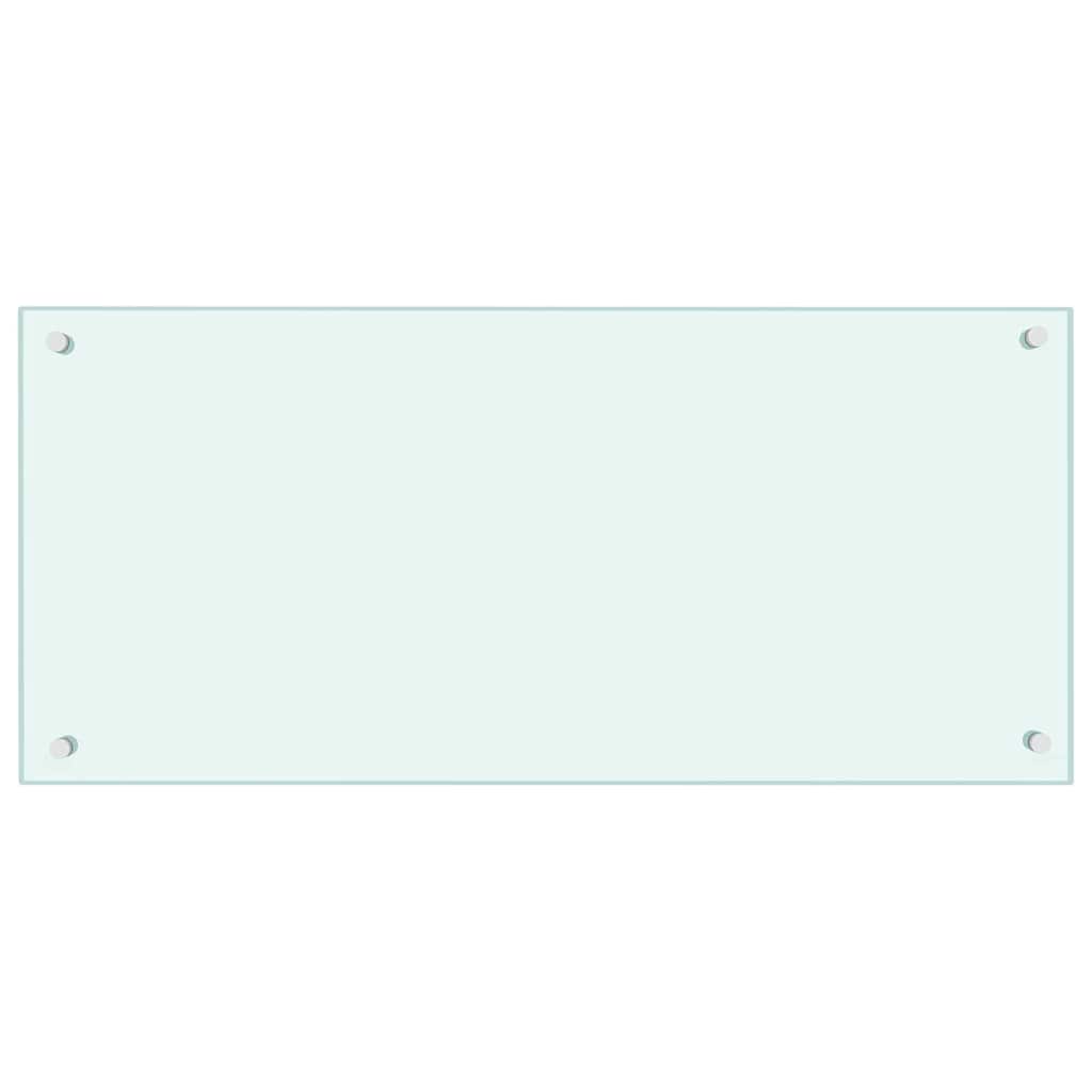 vidaXL Πλάτη κουζίνας 2 τμχ. Λευκό 90 x 40 cm σκληρυμένο γυαλί