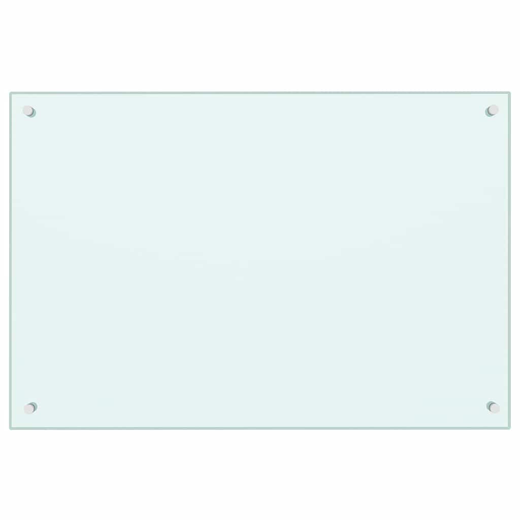 vidaXL Πλάτη κουζίνας 2 τμχ. Λευκό 90 x 60 cm σκληρυμένο γυαλί