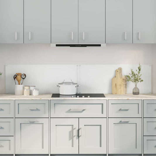 vidaXL Πλάτη κουζίνας 2 τμχ. Διαφανές 100 x 40 cm σκληρυμένο γυαλί