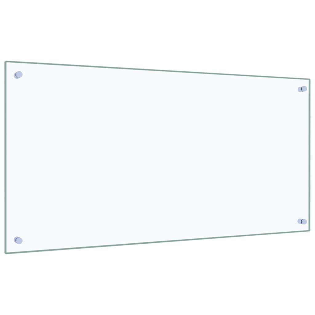 vidaXL Πλάτη κουζίνας 2 τμχ. Διαφανές 100 x 50 cm σκληρυμένο γυαλί