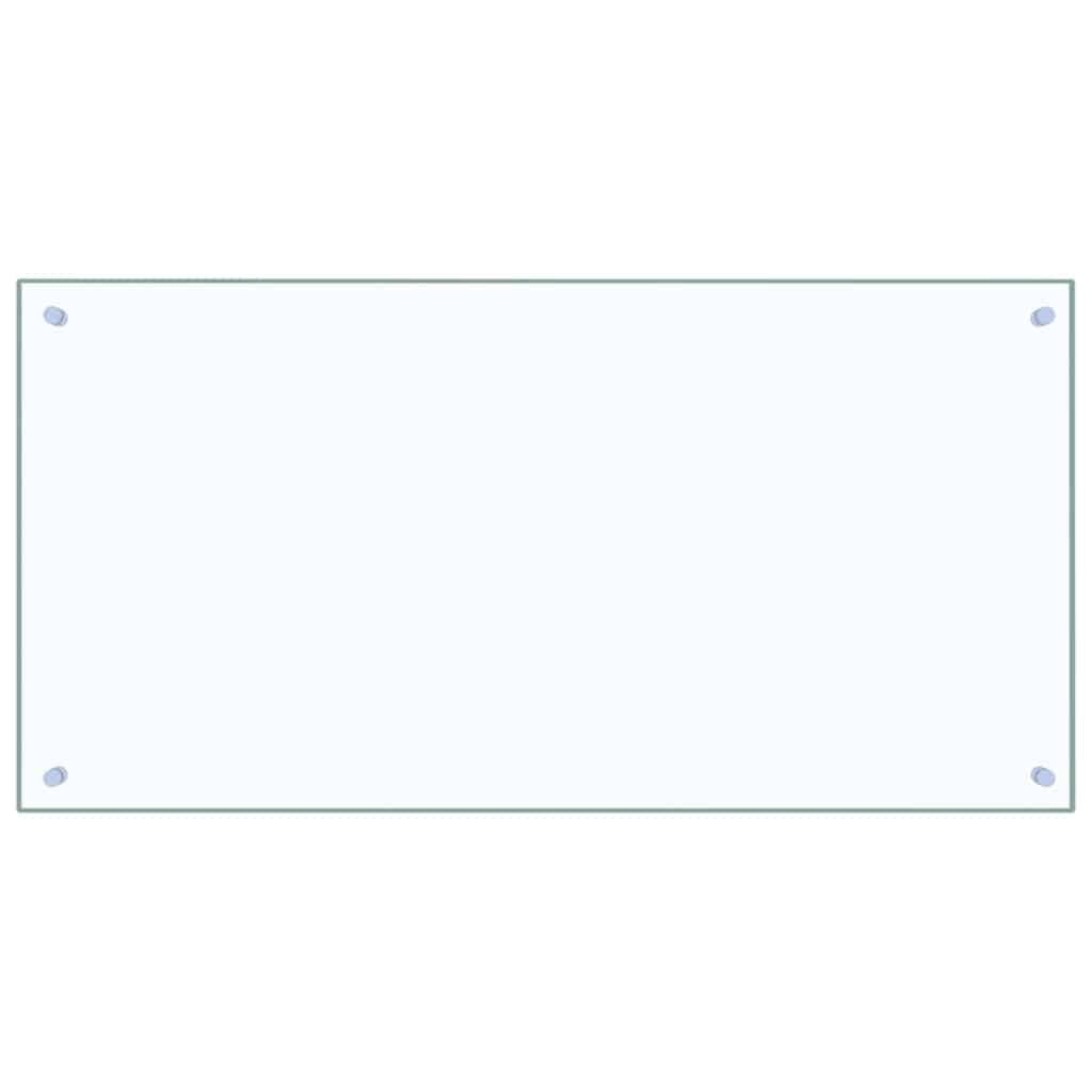 vidaXL Πλάτη κουζίνας 2 τμχ. Διαφανές 100 x 50 cm σκληρυμένο γυαλί