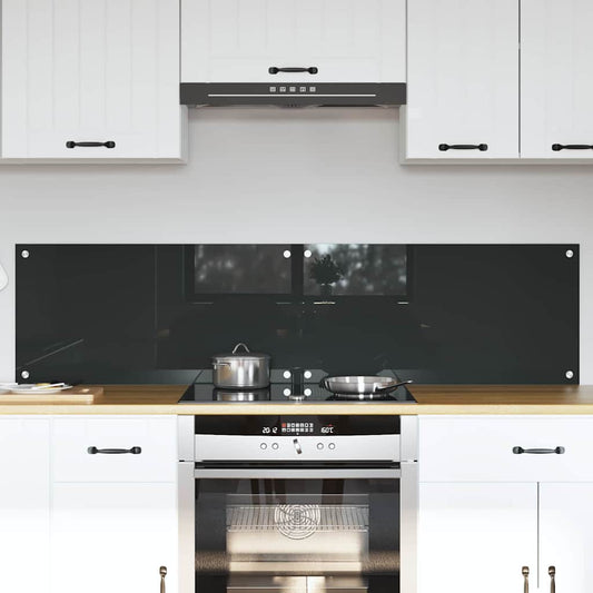 vidaXL Πλάτη κουζίνας 2 τμχ. Σκούρο Γκρι 80 x 40 cm σκληρυμένο γυαλί