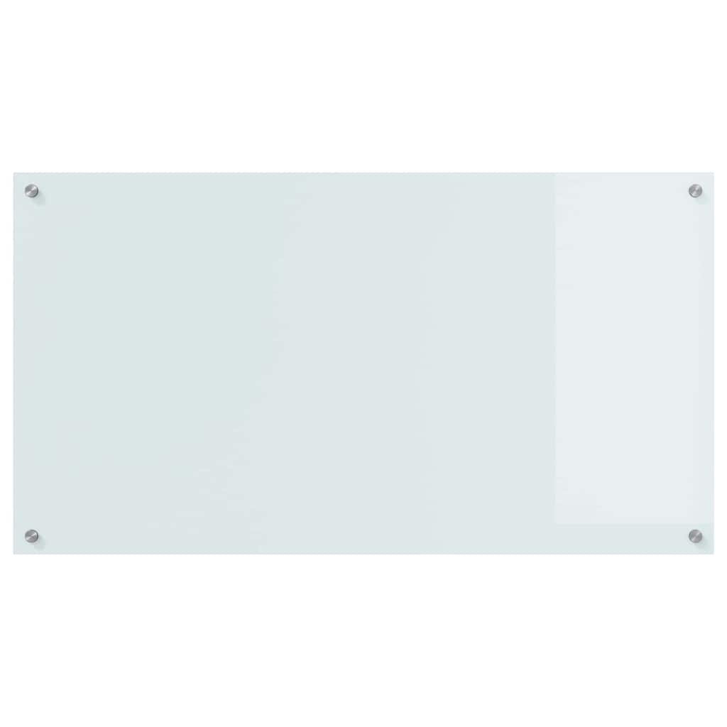 vidaXL Πλάτη κουζίνας 2 τμχ. Λευκό 110 x 60 cm σκληρυμένο γυαλί