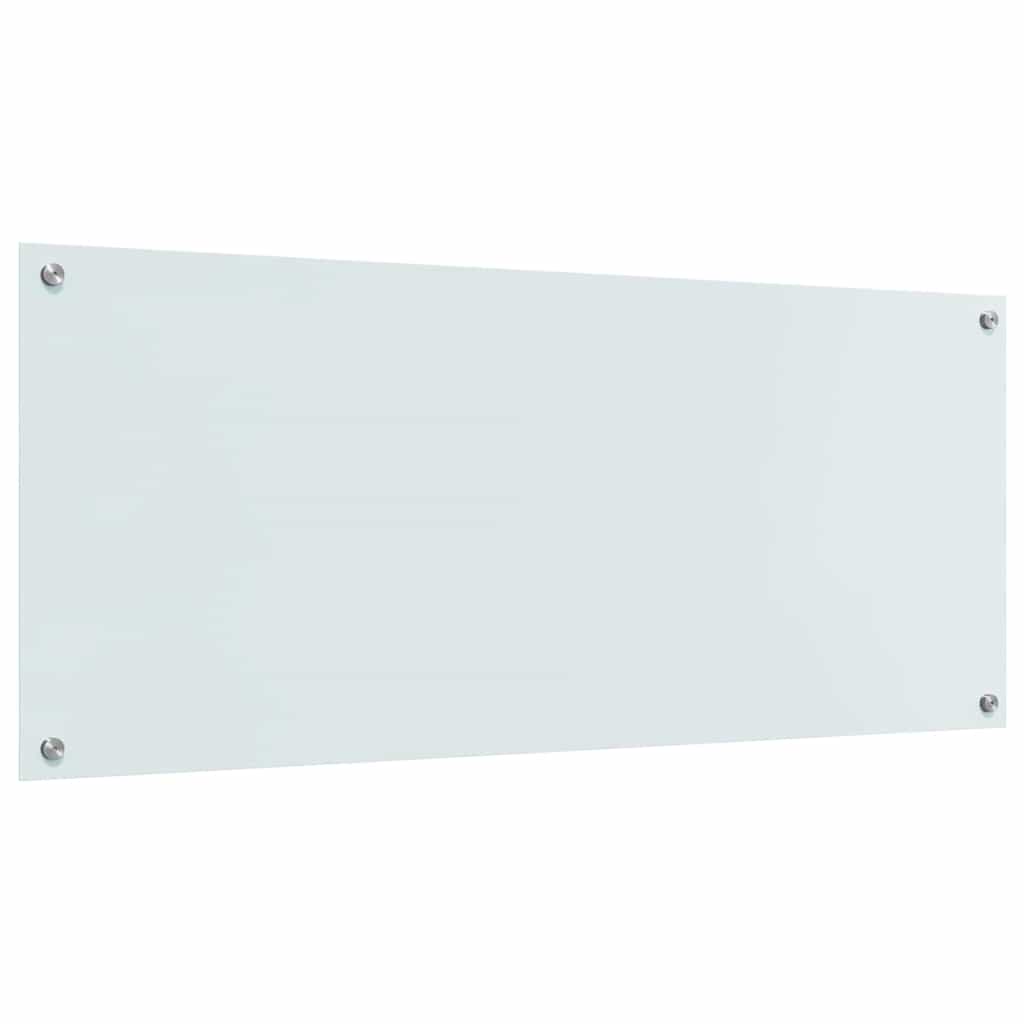 vidaXL Πλάτη κουζίνας 2 τμχ. Λευκό 120 x 50 cm σκληρυμένο γυαλί