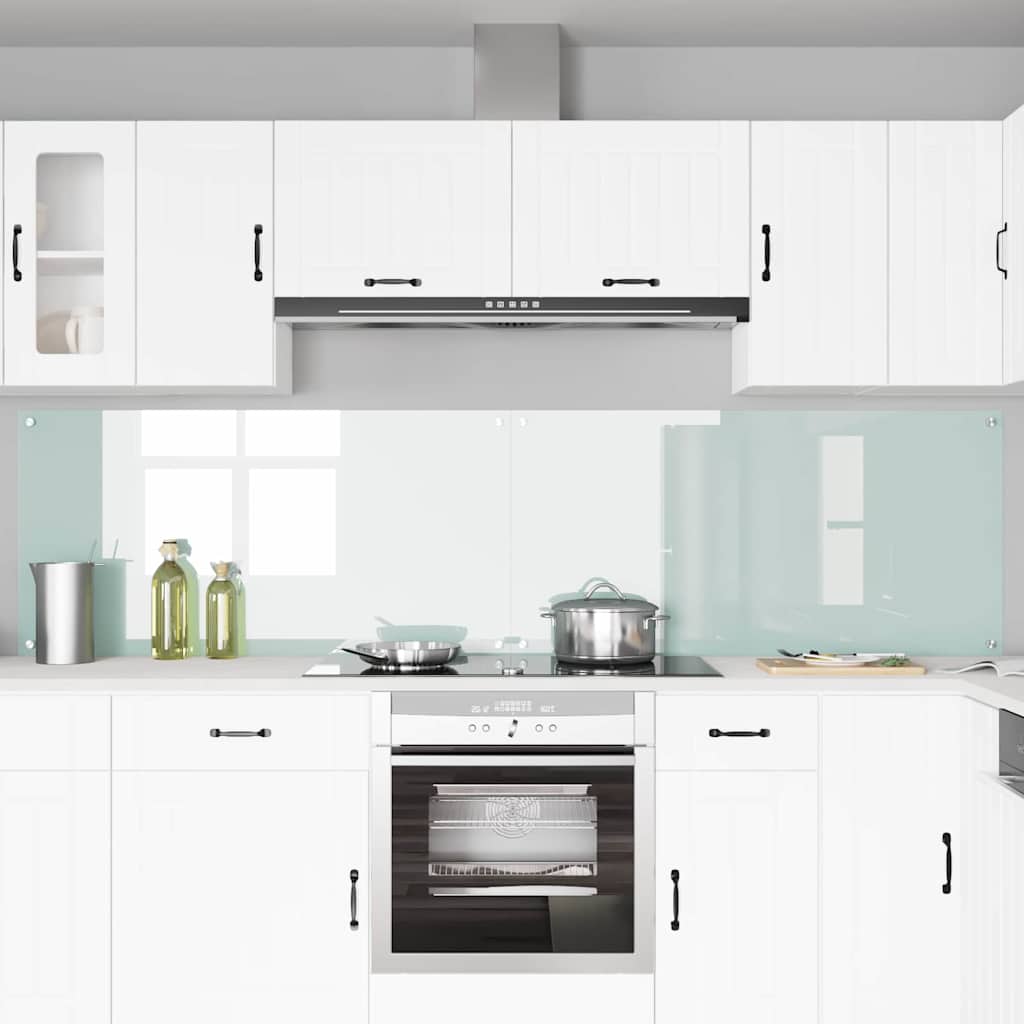 vidaXL Πλάτη κουζίνας 2 τμχ. Λευκό 120 x 60 cm σκληρυμένο γυαλί