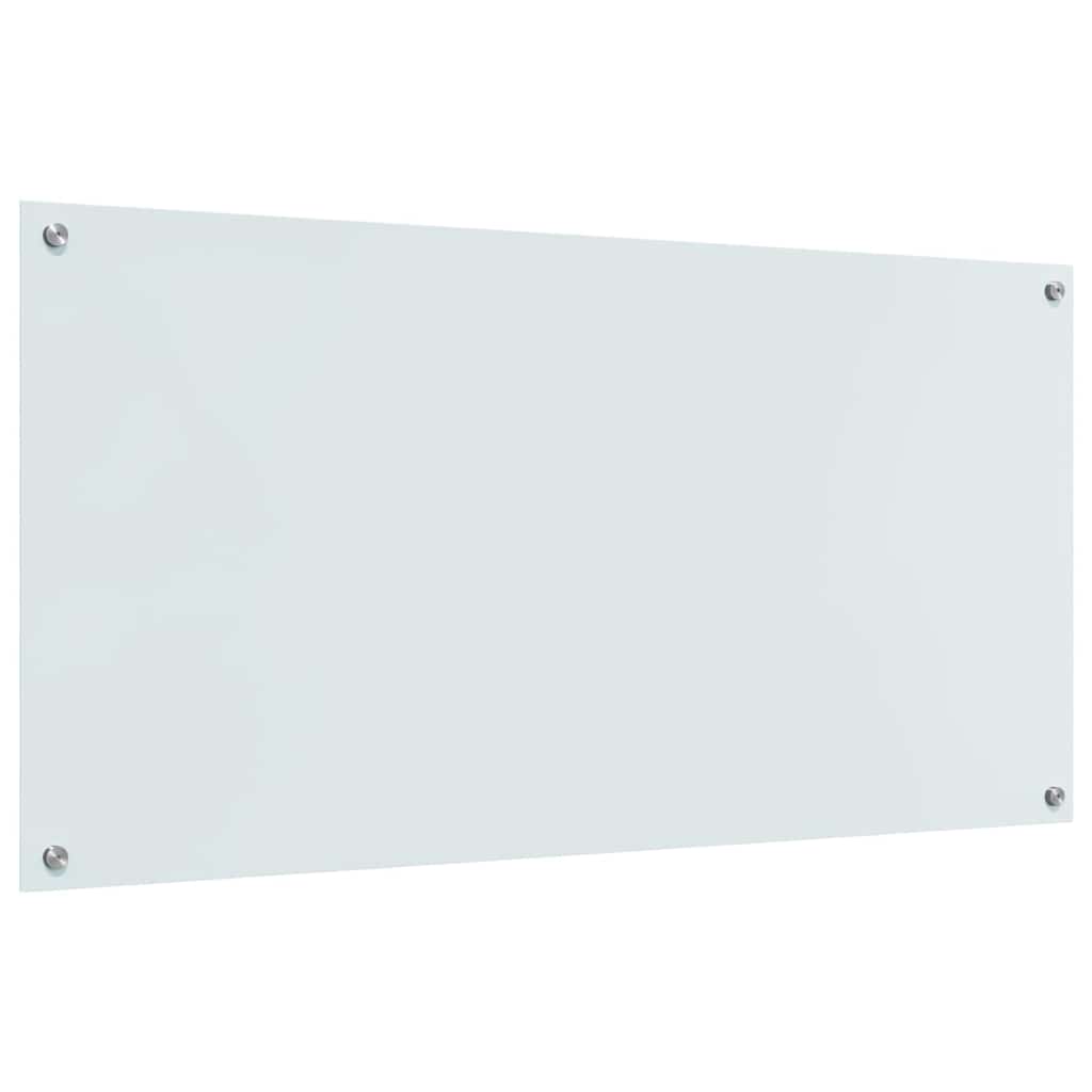 vidaXL Πλάτη κουζίνας 2 τμχ. Λευκό 120 x 60 cm σκληρυμένο γυαλί