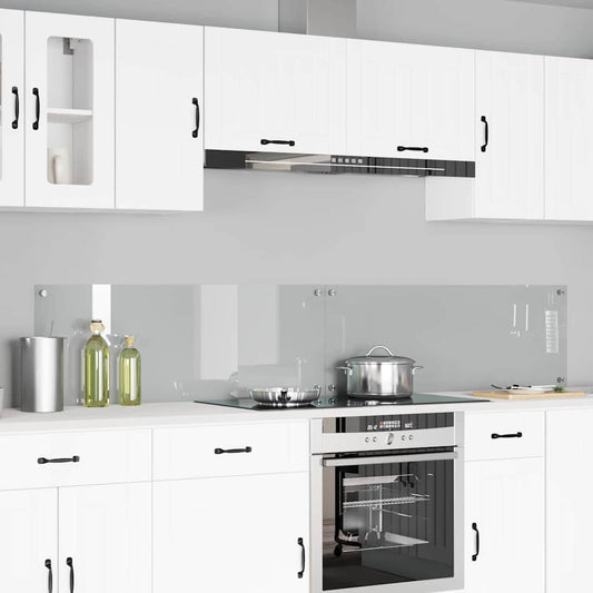 vidaXL Πλάτη κουζίνας 2 τμχ. Διαφανές 110 x 40 cm σκληρυμένο γυαλί