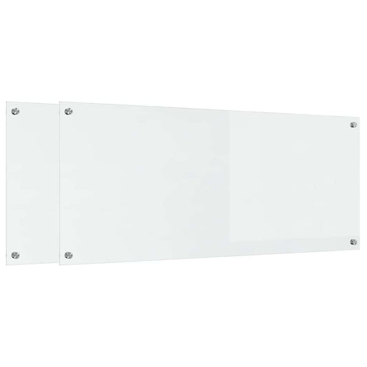vidaXL Πλάτη κουζίνας 2 τμχ. Διαφανές 120 x 50 cm σκληρυμένο γυαλί