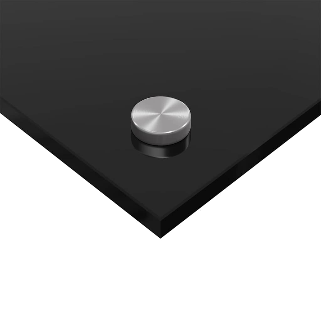 vidaXL Πίσω Πάνελ Κουζίνας 2 pcs Μαύρο 120 x 40 cm σκληρυμένο γυαλί