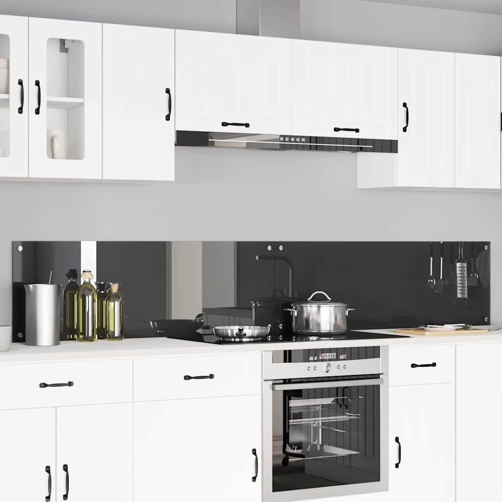 vidaXL Πίσω Πάνελ Κουζίνας 2 pcs Σκούρο Γκρι 120 x 40 cm