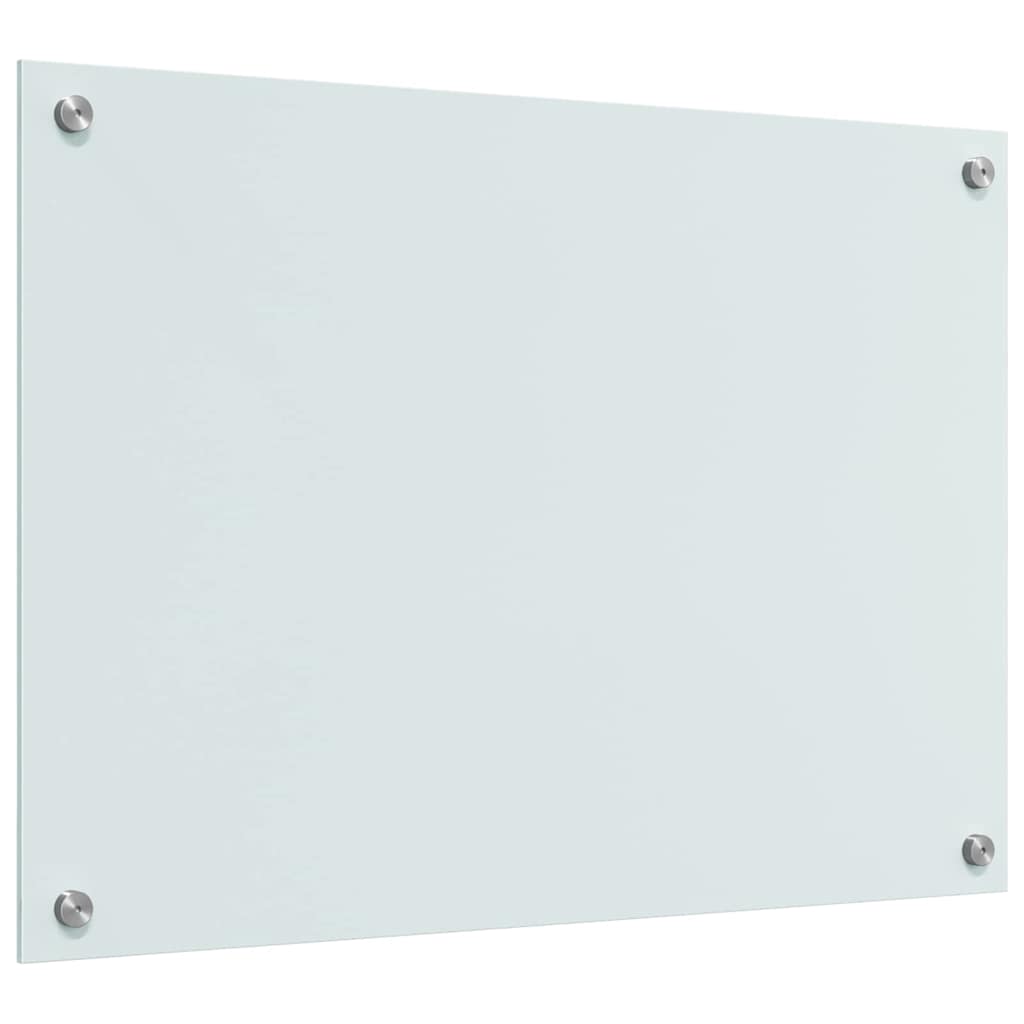 vidaXL Πίσω Πάνελ Κουζίνας Λευκό 70 x 50 x 0.8 εκ σκληρυμένο γυαλί