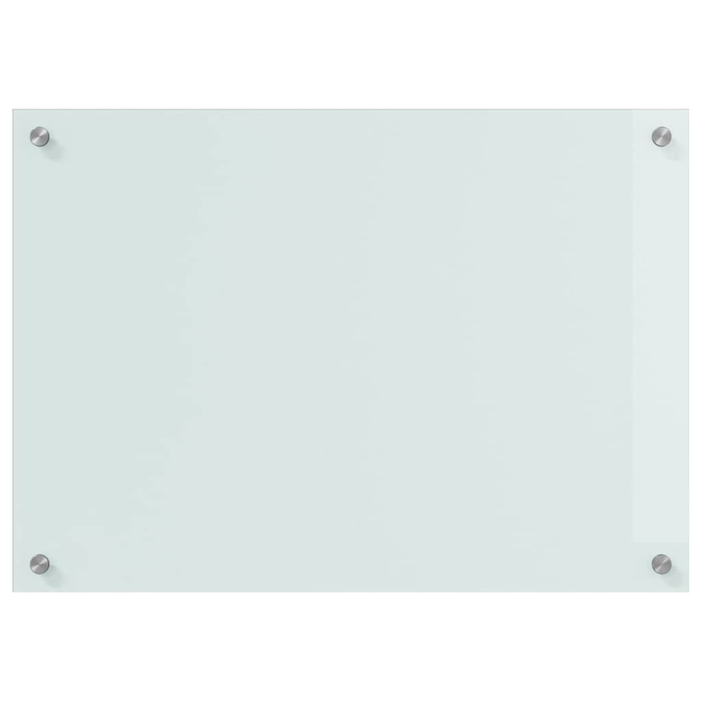 vidaXL Πίσω Πάνελ Κουζίνας Λευκό 70 x 50 x 0.8 εκ σκληρυμένο γυαλί
