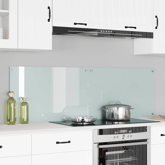 vidaXL Πίσω Πάνελ Κουζίνας Λευκό 80 x 50 x 0.8 εκ. σκληρυμένο γυαλί