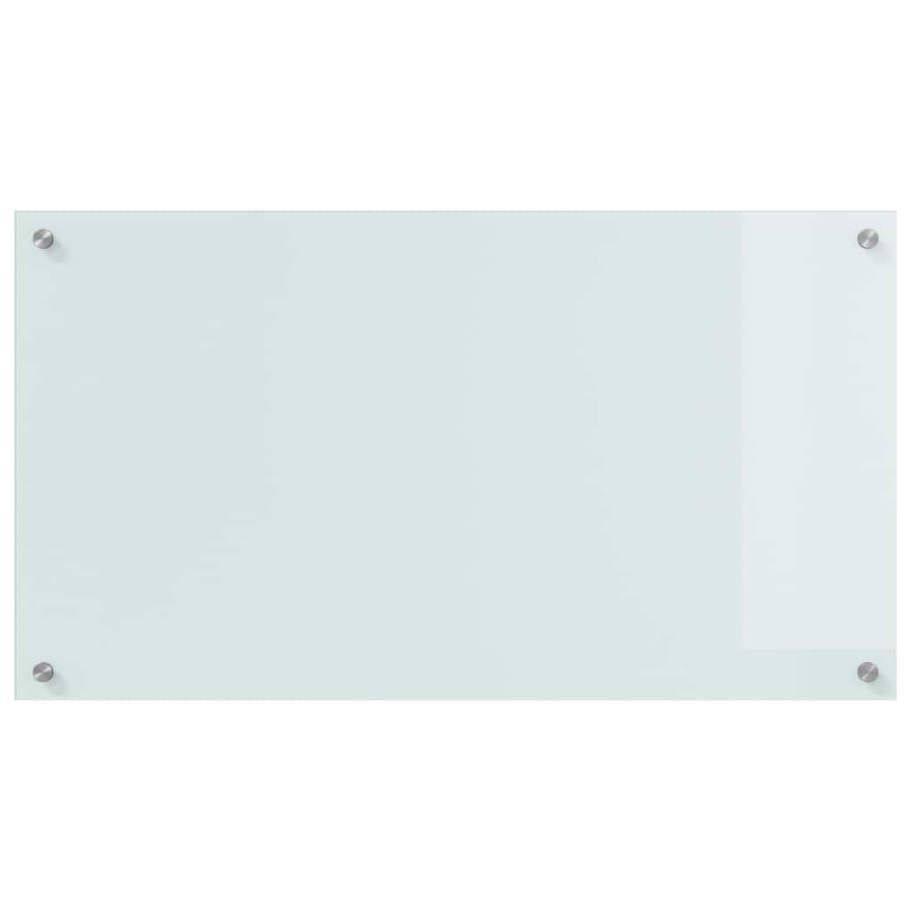 vidaXL Πίσω Πάνελ Κουζίνας Λευκό 90 x 50 x 0.8 εκ σκληρυμένο γυαλί