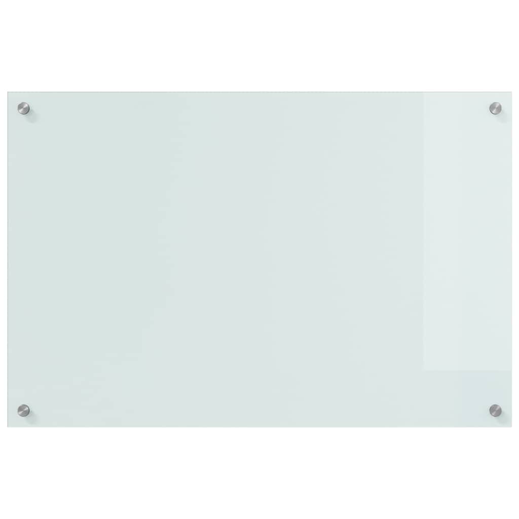 vidaXL Πίσω Πάνελ Κουζίνας Λευκό 90 x 60 x 0.8 εκ σκληρυμένο γυαλί