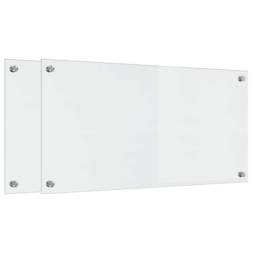 vidaXL Πίσω Πάνελ Κουζίνας Διαφανές 80 x 40 x 0.8 εκ. σκληρυμένο γυαλί