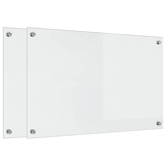 vidaXL Πίσω Πάνελ Κουζίνας Διαφανές 80 x 50 x 0.8 εκ. σκληρυμένο γυαλί