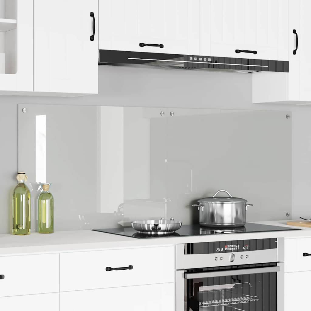 vidaXL Πίσω Πάνελ Κουζίνας Διαφανές 80 x 60 x 0.8 εκ σκληρυμένο γυαλί