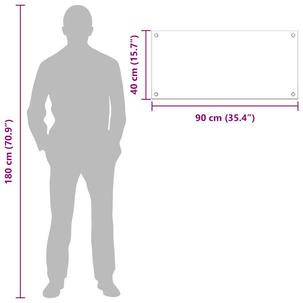 vidaXL Πίσω Πάνελ Κουζίνας Διαφανές 90 x 40 x 0.8 εκ σκληρυμένο γυαλί