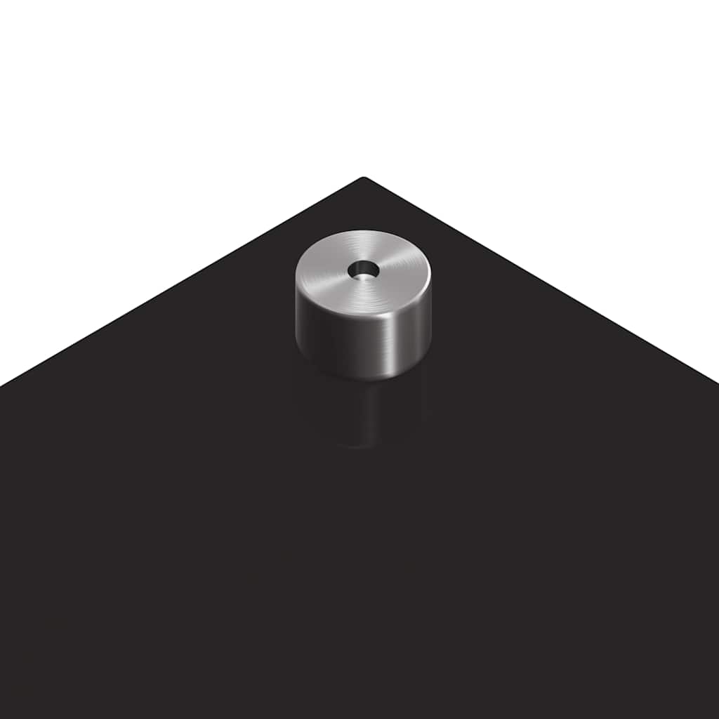 vidaXL Πίσω Πάνελ Κουζίνας Μαύρο 90 x 40 x 0.8 εκ σκληρυμένο γυαλί