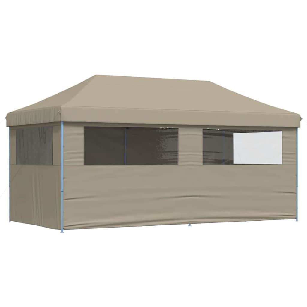 vidaXL Σκηνή πάρτι pop-up Taupe 580 x 292 x 315 εκ. Ύφασμα Όξφορντ