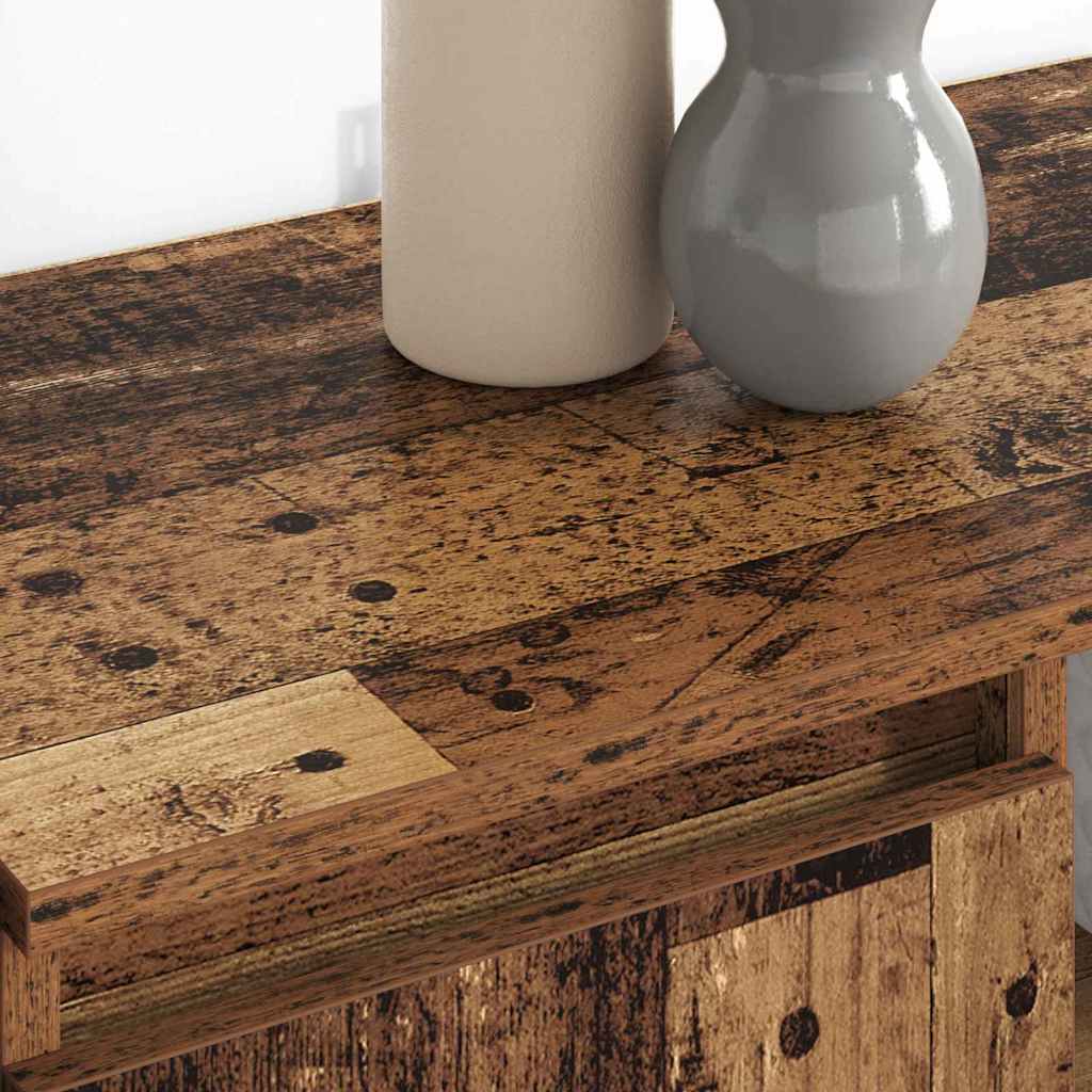 vidaXL Παραδοσιακά Πλευρικά Έπιπλα 2 pcs Παλιό Ξύλο 60 x 35 x 70 cm