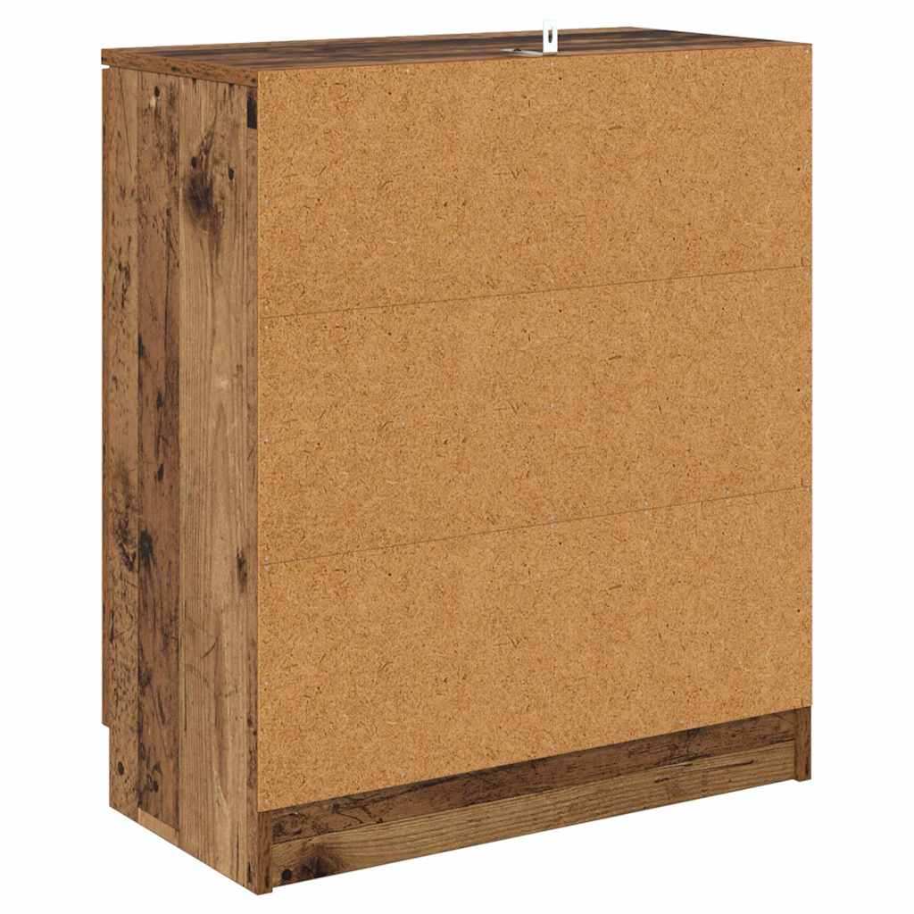 vidaXL Παραδοσιακά Πλευρικά Έπιπλα 2 pcs Παλιό Ξύλο 60 x 30 x 70 εκ.