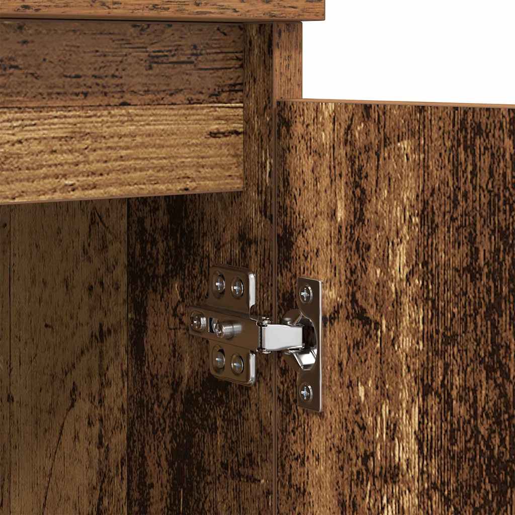 vidaXL Παραδοσιακά Πλευρικά Έπιπλα 2 pcs Παλιό Ξύλο 60 x 35 x 70 cm