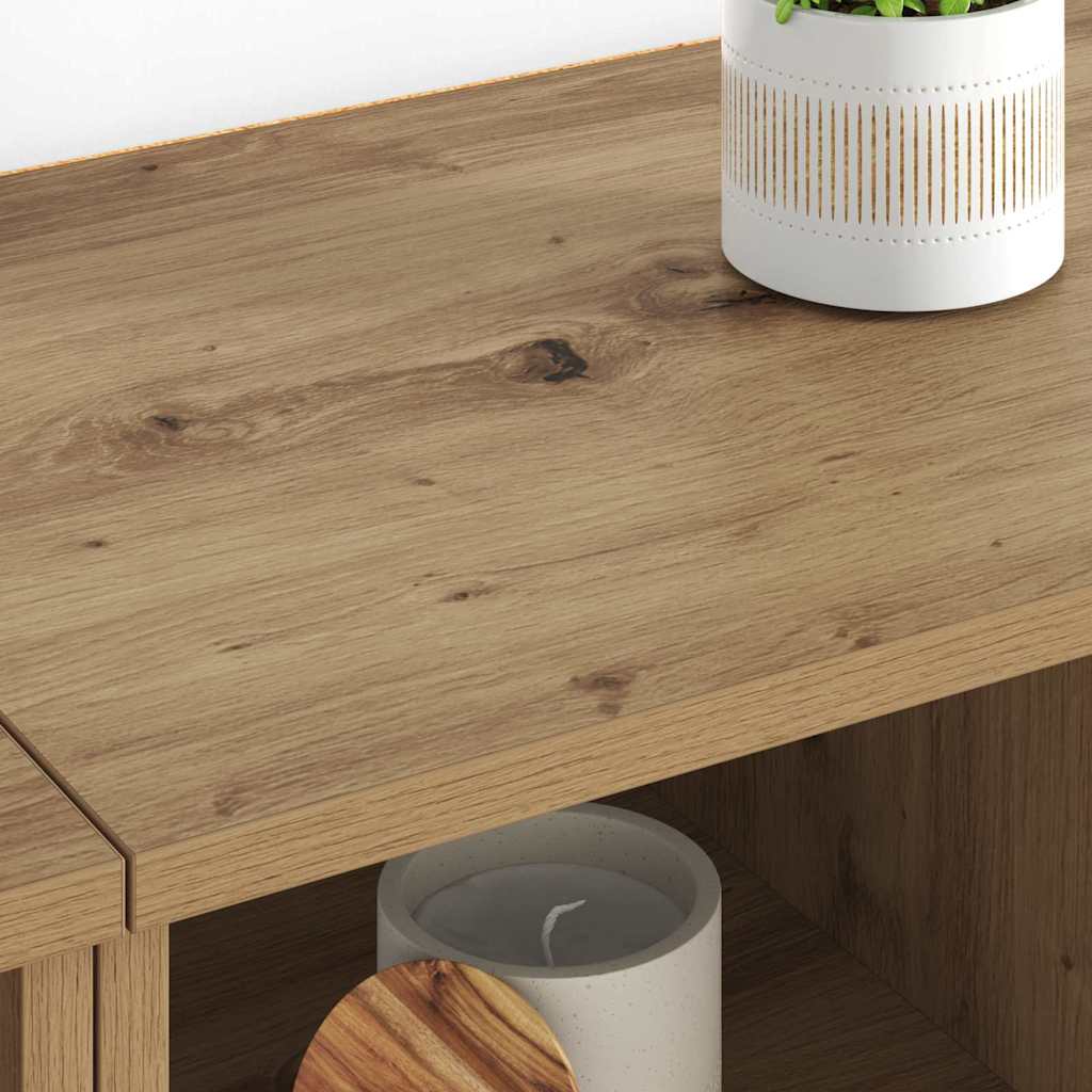 vidaXL Παραδοσιακά Πλευρικά Έπιπλα 2 pcs Artisan Oak 60 x 35 x 70 cm