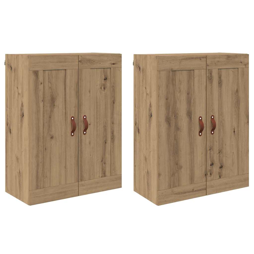 vidaXL Ντουλάπα τοίχου Επιτοίχιο 2 pcs Artisan Oak 69,5 x 34 x 90 εκ.