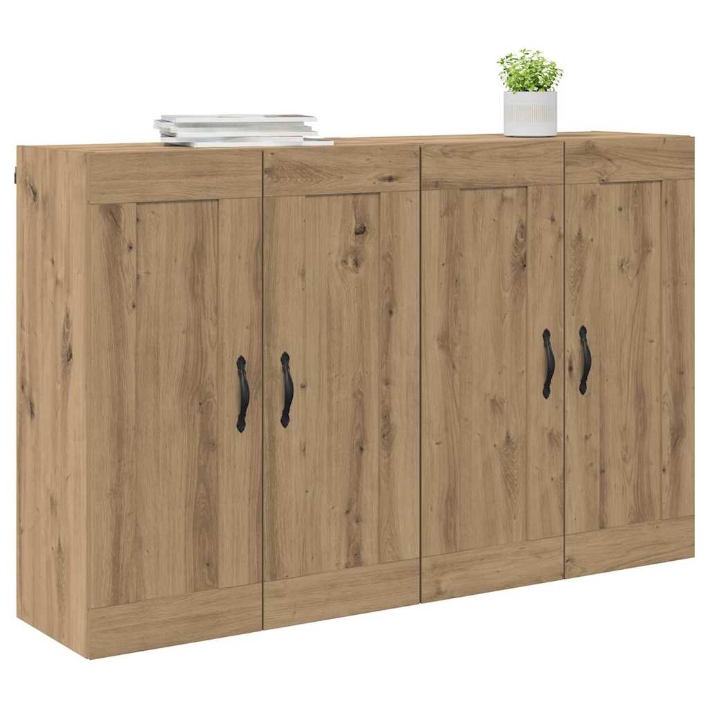 vidaXL Ντουλάπα τοίχου Επιτοίχιο 2 pcs Artisan Oak 69,5 x 34 x 90 εκ.