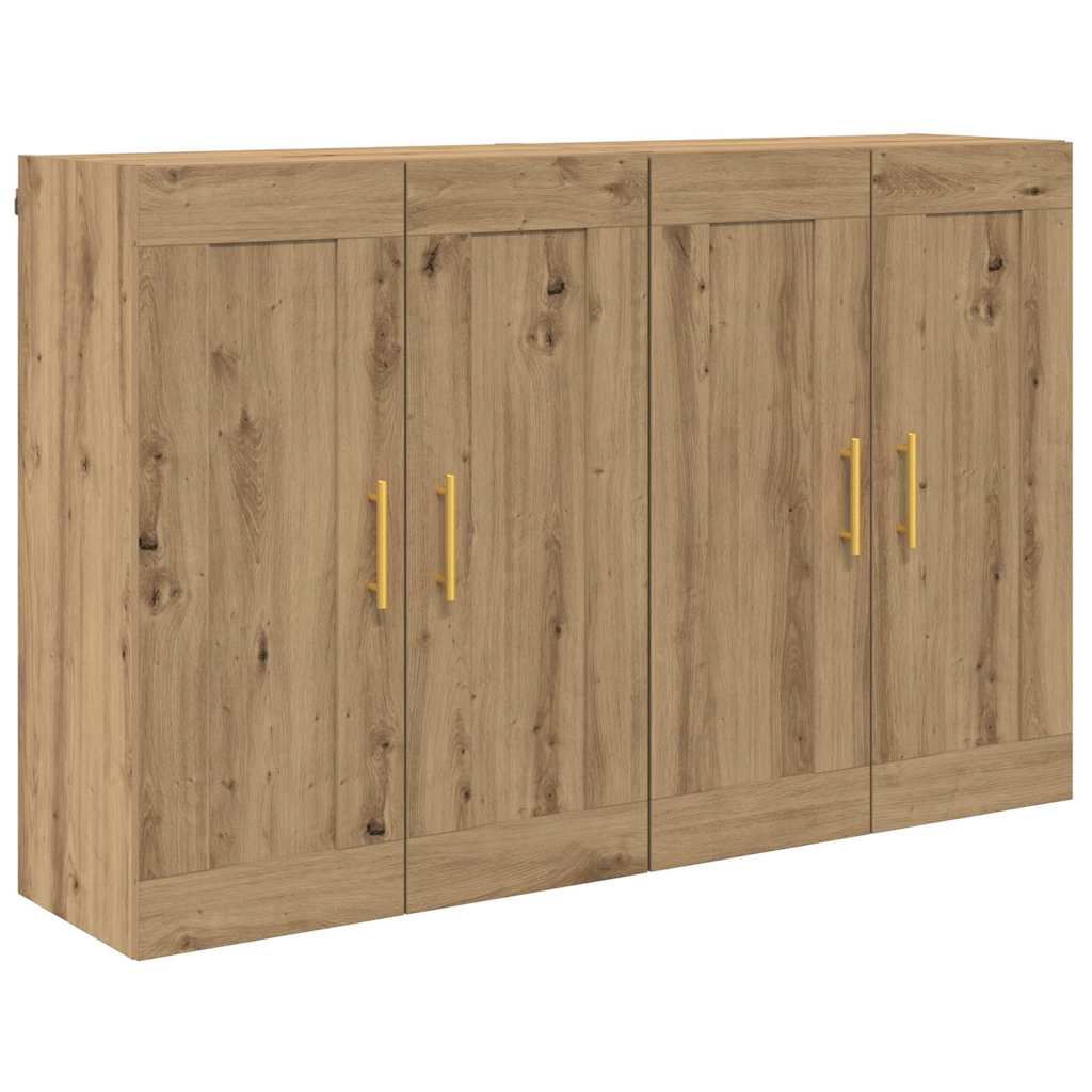vidaXL Ντουλάπα τοίχου Επιτοίχιο 2 pcs Artisan Oak 69,5 x 34 x 90 εκ.