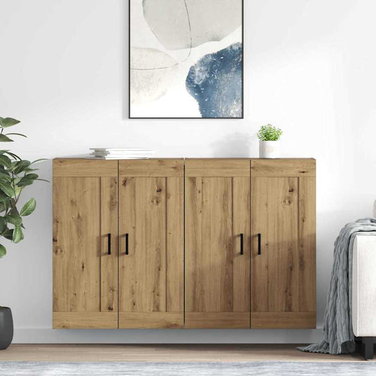 vidaXL Ντουλάπα τοίχου 2 τμχ. Artisan Oak 69,5 x 34 x 90 εκ.