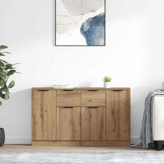vidaXL Παραδοσιακά Πλευρικά Έπιπλα 2 τμχ. Artisan Oak 60 x 30 x 70 εκ.