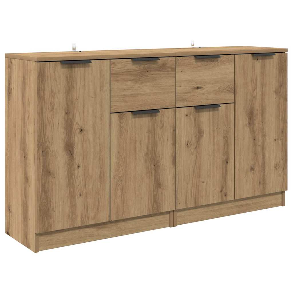 vidaXL Παραδοσιακά Πλευρικά Έπιπλα 2 τμχ. Artisan Oak 60 x 30 x 70 εκ.