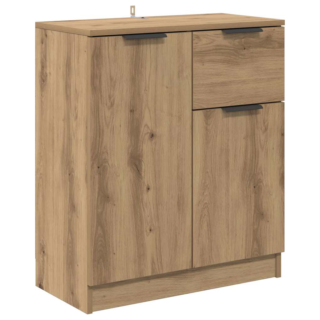 vidaXL Παραδοσιακά Πλευρικά Έπιπλα 2 τμχ. Artisan Oak 60 x 30 x 70 εκ.