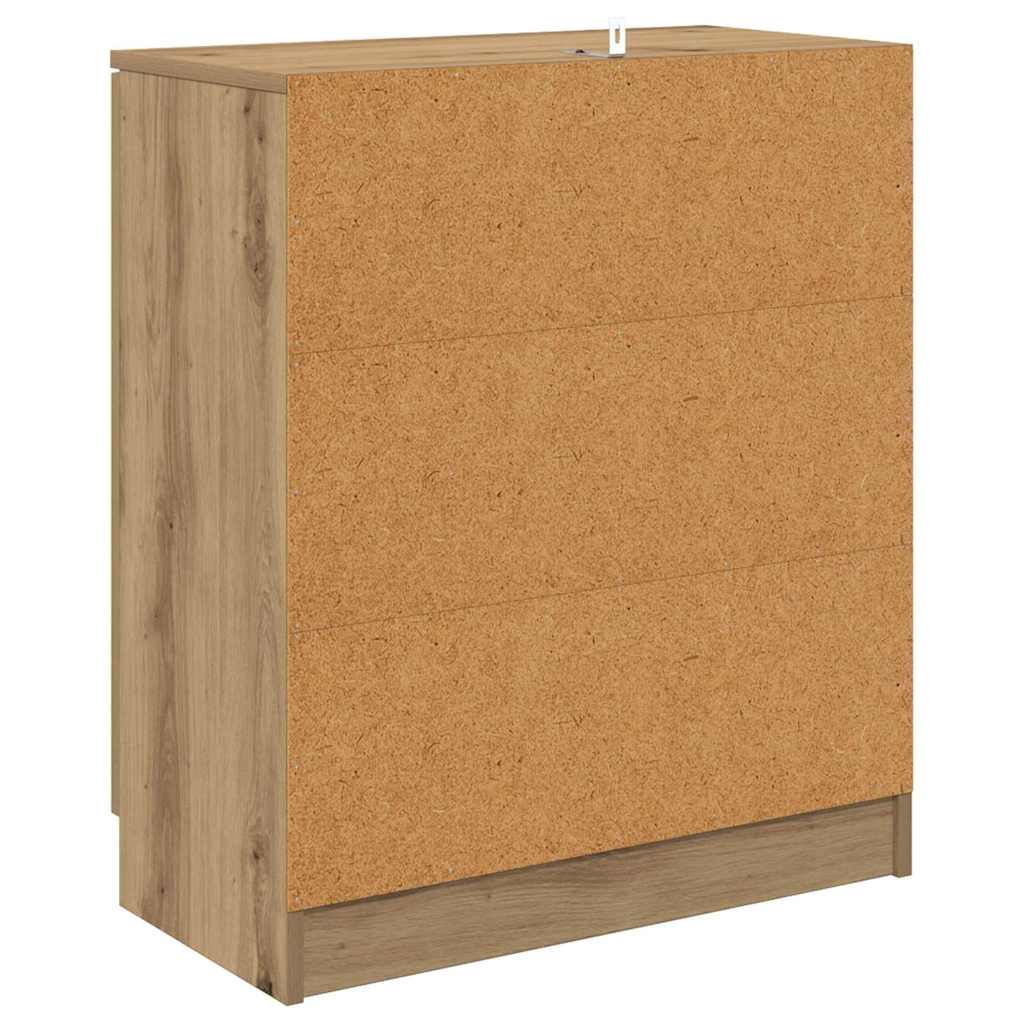 vidaXL Παραδοσιακά Πλευρικά Έπιπλα 2 τμχ. Artisan Oak 60 x 30 x 70 εκ.