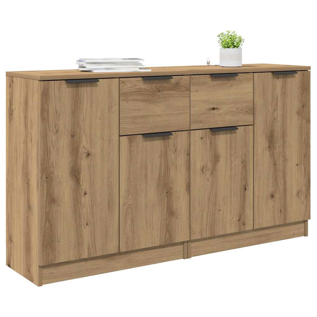 vidaXL Παραδοσιακά Πλευρικά Έπιπλα 2 τμχ. Artisan Oak 60 x 30 x 70 εκ.