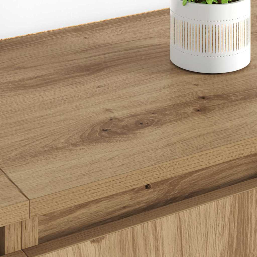 vidaXL Παραδοσιακά Πλευρικά Έπιπλα 2 pcs Artisan Oak 60 x 35 x 70 cm