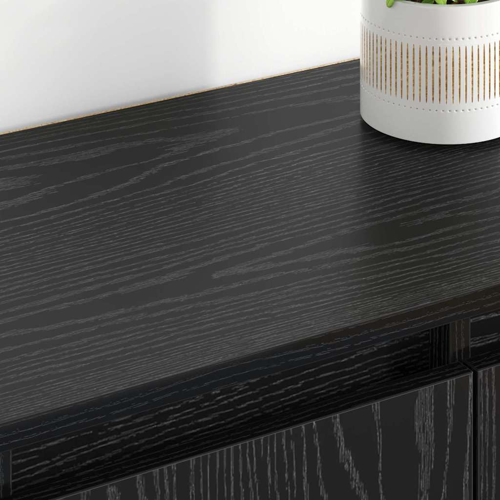 vidaXL Παραδοσιακά Πλευρικά Έπιπλα 2 pcs Μαύρη Οξυά 60 x 35 x 70 cm