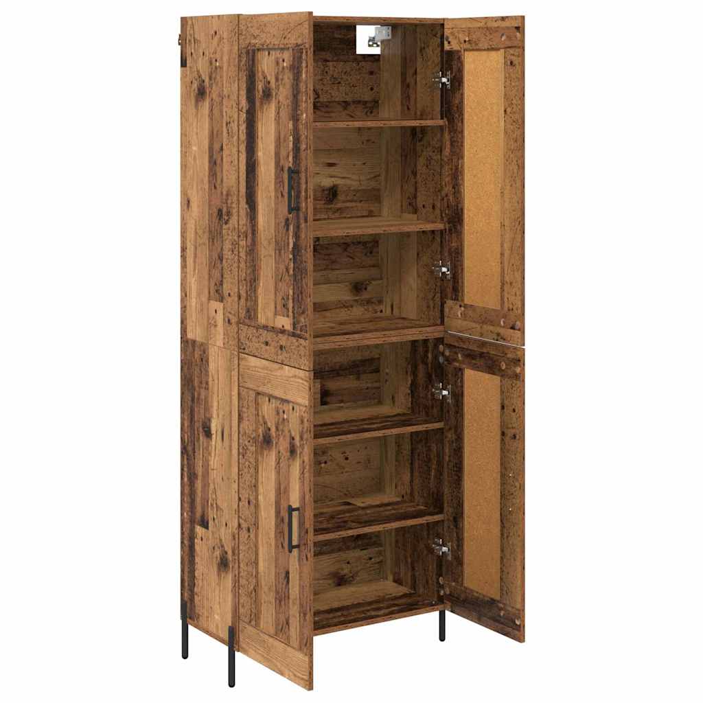 vidaXL Highboard 2 pcs Παλιό Ξύλο Επεξεργασμένο ξύλο