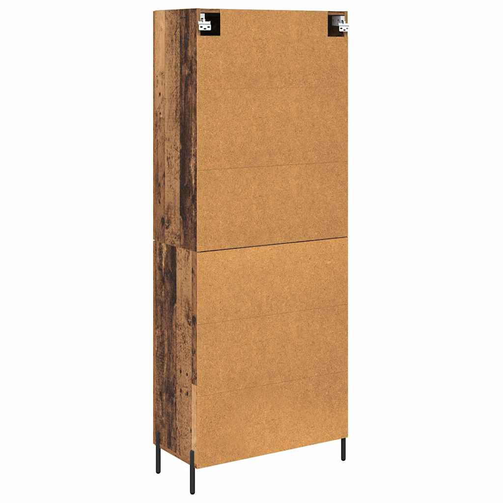 vidaXL Highboard 2 pcs Παλιό Ξύλο Επεξεργασμένο ξύλο