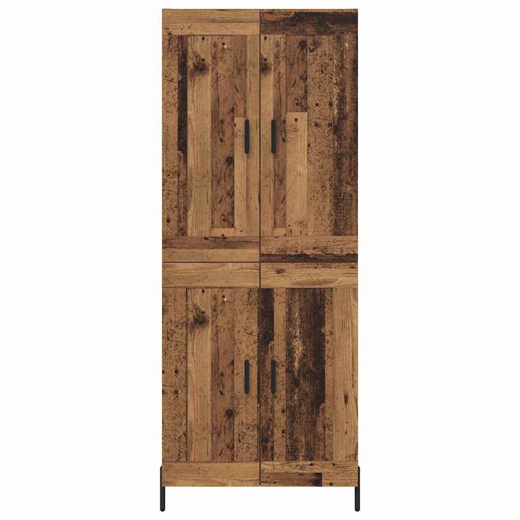 vidaXL Highboard 2 pcs Παλιό Ξύλο Επεξεργασμένο ξύλο