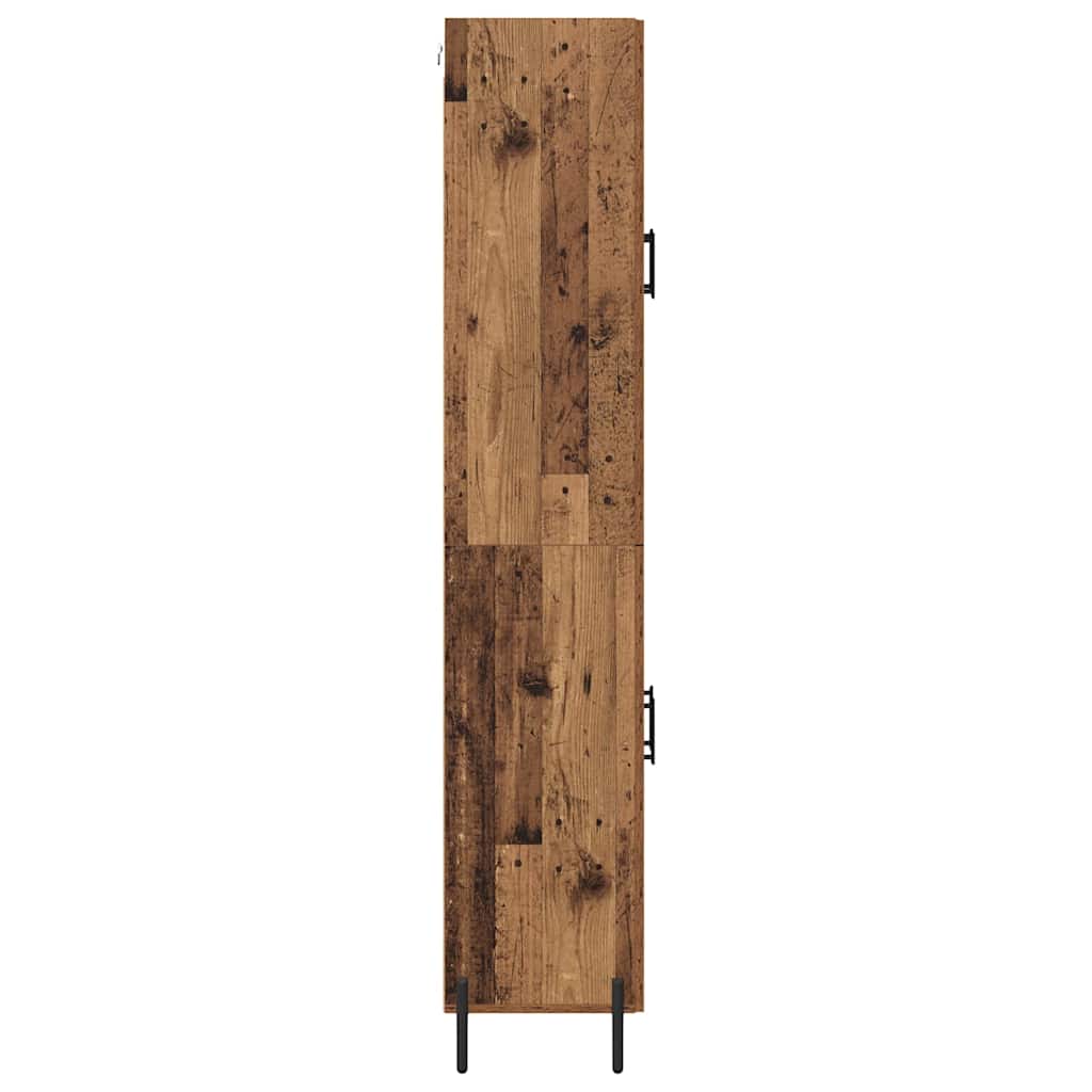 vidaXL Highboard 2 pcs Παλιό Ξύλο Επεξεργασμένο ξύλο