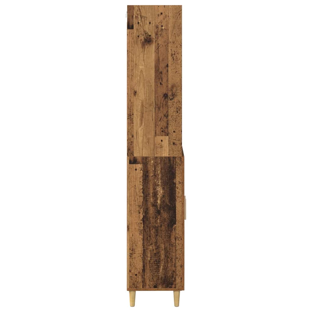 vidaXL Highboard Παλιό Ξύλο 69,5 x 32,5 x 180 εκ Επεξεργασμένο ξύλο