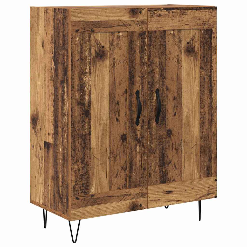 vidaXL Highboard Παλιό Ξύλο 69,5 x 34 x 180 εκ. Επεξεργασμένο Ξύλο