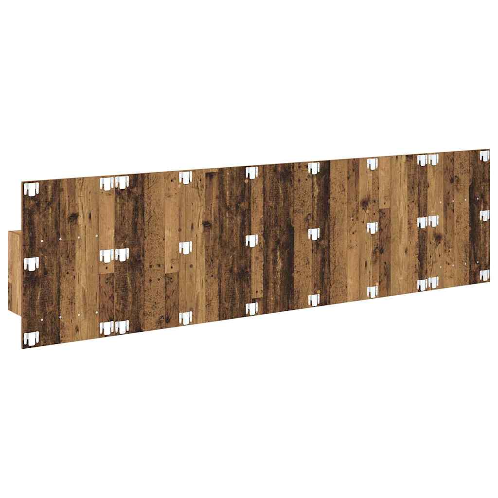 vidaXL Κεφαλή κρεβατιού με κομοδίνο με συρτάρι 3 pcs Παλιό Ξύλο