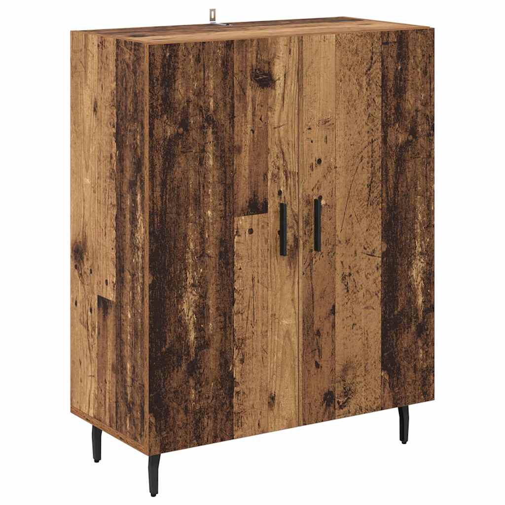 vidaXL Highboard 2 pcs Παλιό Ξύλο Επεξεργασμένο ξύλο