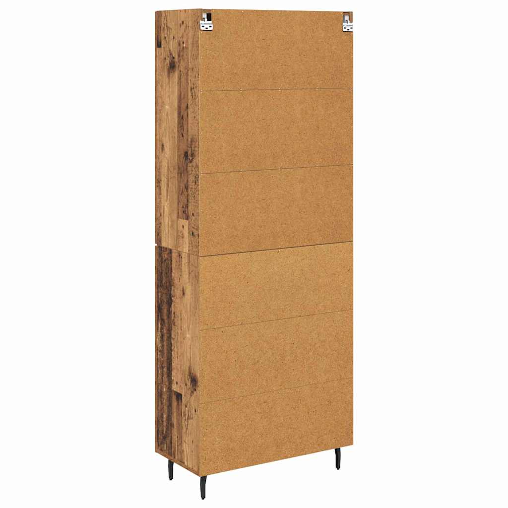 vidaXL Highboard 2 pcs Παλιό Ξύλο Επεξεργασμένο ξύλο