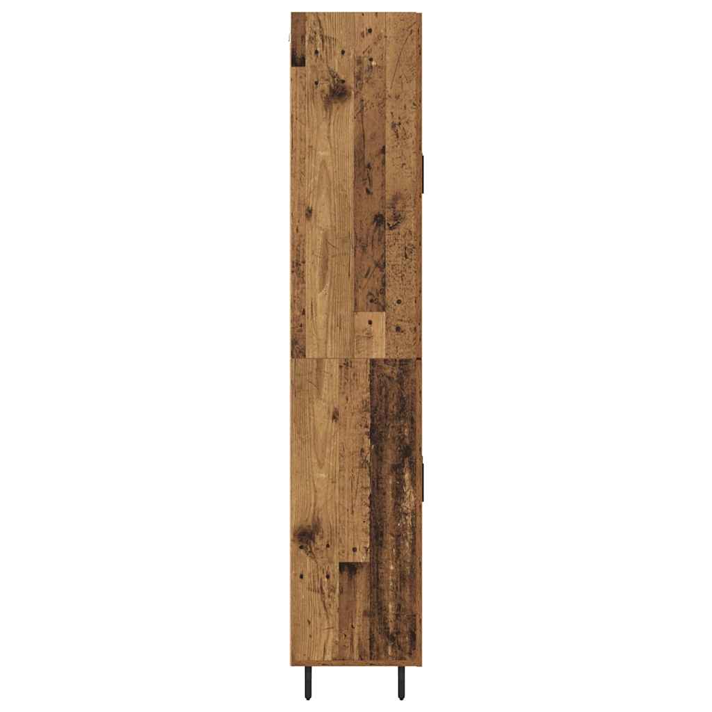 vidaXL Highboard 2 pcs Παλιό Ξύλο Επεξεργασμένο ξύλο